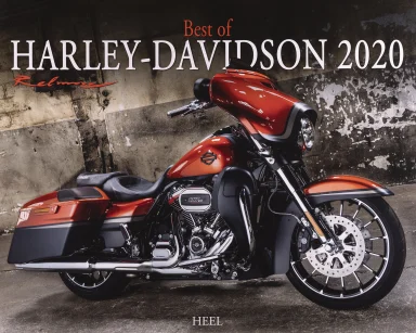 Titelblatt des Harley-Davidson Kalenders 2020 mit einer Harley-Davidson CVO Street Glide in markanter Orange-Schwarz-Lackierung.