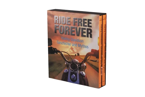 Buch „Ride Free Forever – Harley-Davidson Geschichte und Mythos“ mit Fotografien von Dieter Rebmann über Harley-Davidson Motorräder und ihre