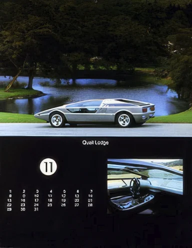 Maserati Boomerang in Quail Meadows bei Monterey, Kalifornien.