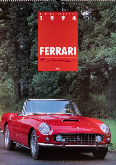 Roter Ferrari 250 GT Pininfarina Cabriolet als Titelmotiv des Ferrari-Kalenders 1994, fotografiert von Automobilfotograf Dieter Rebmann.